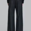 Charcoal Stacked Straight-pakbroek