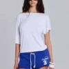 Cleo mini-joggershort in blauw