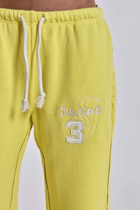 Cleo slouchy bootcut-jogger in neon