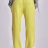 Cleo slouchy bootcut-jogger in neon