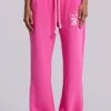 Cleo slouchy bootcut-jogger in roze