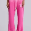Cleo slouchy bootcut-jogger in roze