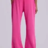 Cleo slouchy bootcut-jogger in roze
