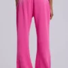 Cleo slouchy bootcut-jogger in roze