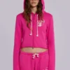 Cleo slouchy bootcut-jogger in roze