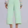 Cleo slouchy cropped joggingbroek in mint