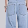 Colossus Jeans met spijkers in lichtblauwe wassing