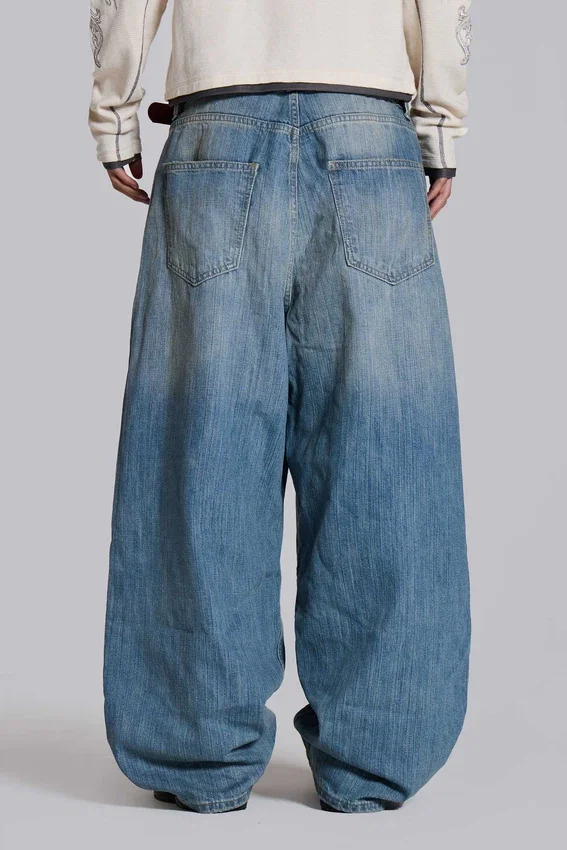 Colossus Jeans XL met lichte wassing en slub-effect