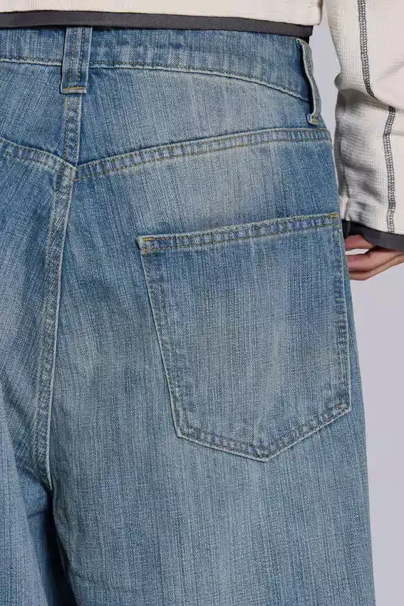 Colossus Jeans XL met lichte wassing en slub-effect