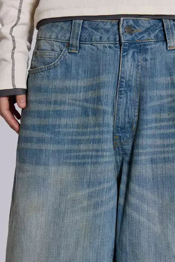 Colossus Jeans XL met lichte wassing en slub-effect