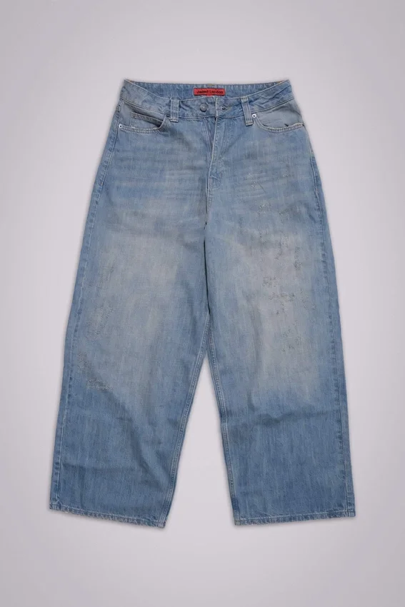 Colossus Jeans XL met lichte wassing en slub-effect