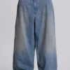 Colossus Jeans XL met lichte wassing en slub-effect