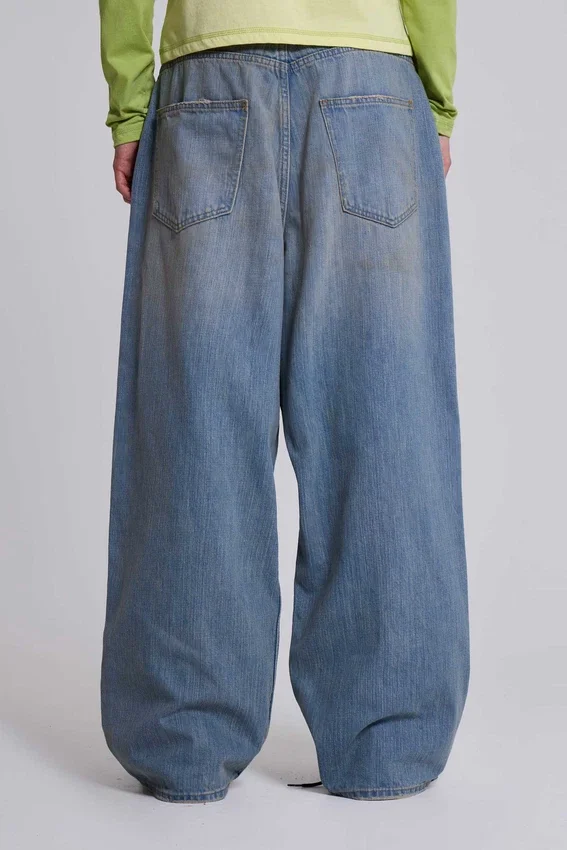 Colossus Jeans XL met lichte wassing en slub-effect