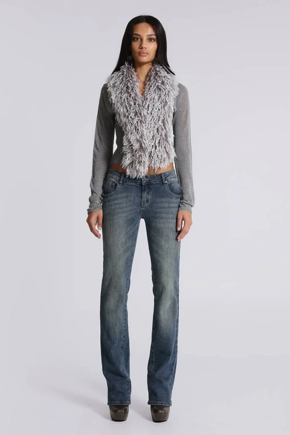 Cooper bootcut-Jeans in middenblauw