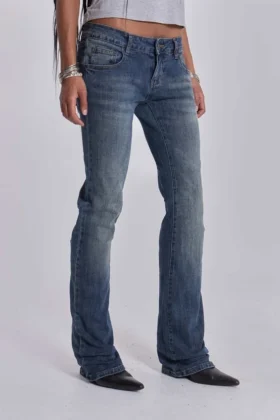 Cooper bootcut-Jeans in middenblauw