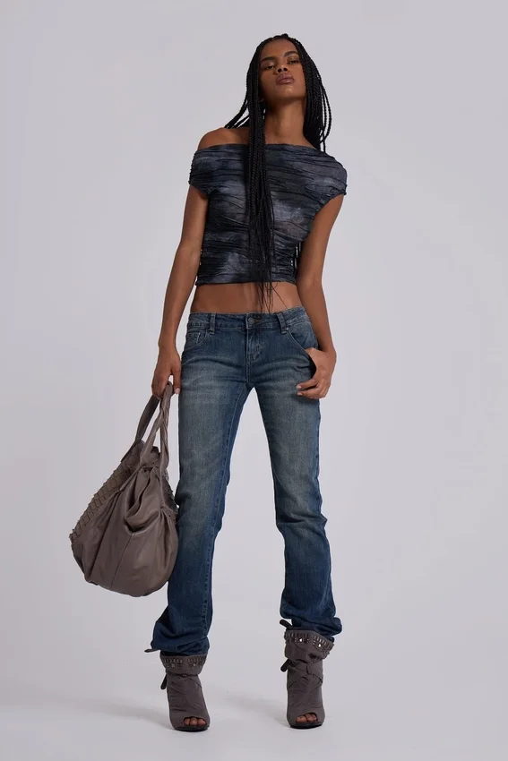 Cooper bootcut-Jeans in middenblauw