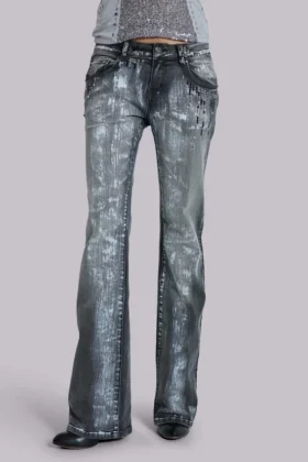 Cooper-jeans met pailletten en bootcut