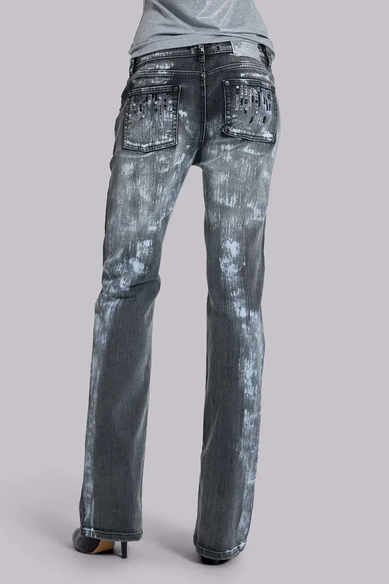 Cooper-jeans met pailletten en bootcut
