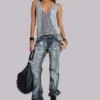 Cooper-jeans met pailletten en bootcut