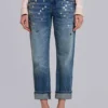 Cooper versierde cropped Jeans