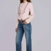 Cooper versierde cropped Jeans