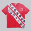 Crest T-shirt met V-hals