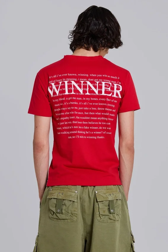 Crest T-shirt met V-hals