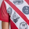 Crest T-shirt met V-hals