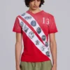 Crest T-shirt met V-hals