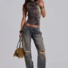 Croc Zene rugloze top