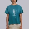 Cropped T-shirt met embleem