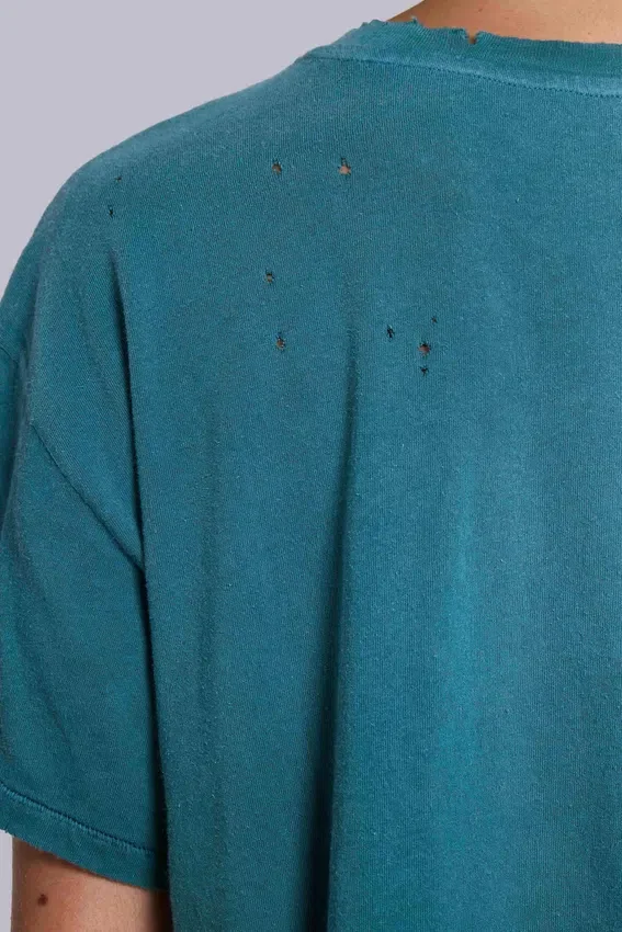 Cropped T-shirt met embleem