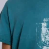 Cropped T-shirt met embleem