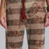 Deva gestreepte gebreide broek