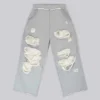 Distressed grijze gemêleerde baggy Monster Joggers