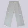 Distressed grijze gemêleerde baggy Monster Joggers