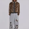 Distressed grijze gemêleerde baggy Monster Joggers