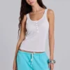Cleo slouchy bootcut-jogger in turquoise