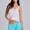 Cleo slouchy bootcut-jogger in turquoise