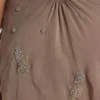 Doure mini-jurk met versieringen en open rug