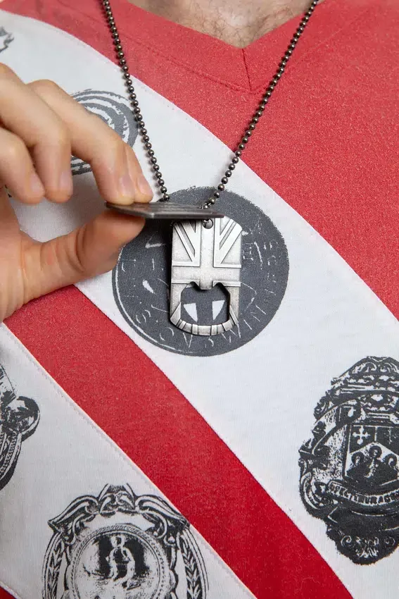 Dreamer-hanger met dogtag als ketting