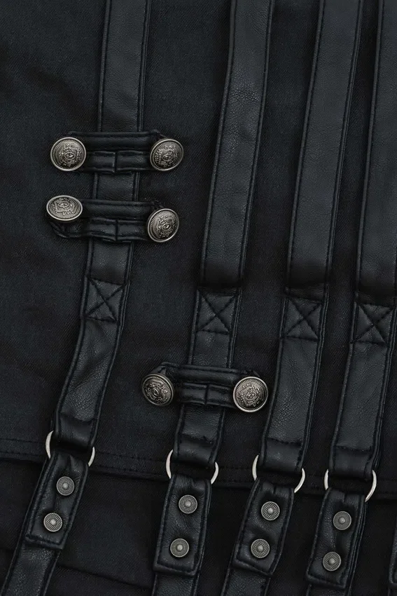 Drummer gecoate denim schoudertas