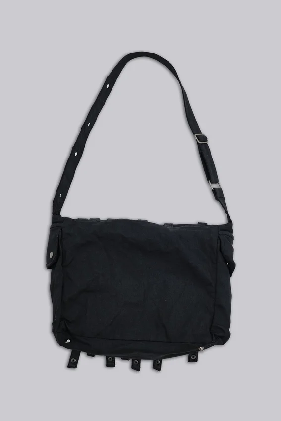 Drummer gecoate denim schoudertas