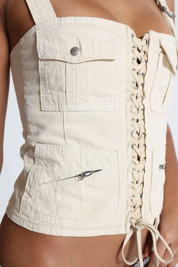 Ecru cargocorset