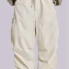 Ecru Parachute Cargo-broek