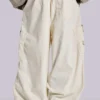 Ecru Parachute Cargo-broek
