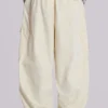Ecru Parachute Cargo-broek