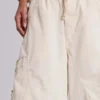 Ecru Parachute Cargo-broek
