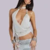 Eder metallic asymmetrische top