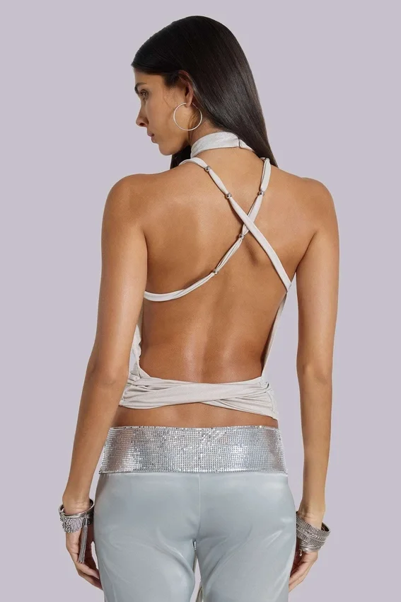 Eder metallic asymmetrische top